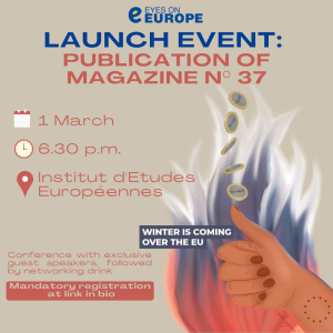 Launch event: publication of magazine 37 @ Institut d'Etudes Européennes